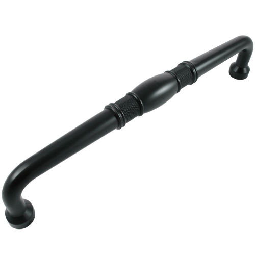 MNG Hardware 20614 206 12" Oversize Vanilla Bamboo Guerlain Cabinet Pull Polished Nickel - 13"O/A