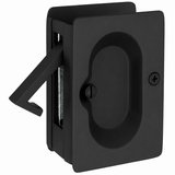 Emtek 2101US19 flat black pocket door lock