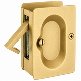 Emtek 2101US4 satin brass pocket door lock