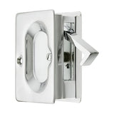 Emtek 2101US26 polished chrome pocket door lock