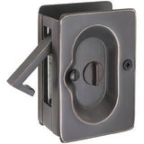 Emtek 2102US7 Brass Modern, Classic Brass, Designer Brass, Lost Wax / Tuscany Bronze, Sandcast Bronze privacy pocket door loc