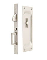 Emtek 2103US 7-1/2" Height Solid Brass Keyed Entry Pocket Door Mortise Lock