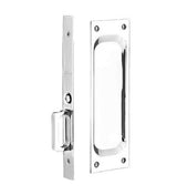Emtek 2103US 7-1/2" Height Solid Brass Keyed Entry Pocket Door Mortise Lock