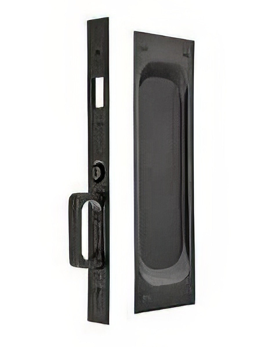 Emtek 2105US10B138 oil rubbed bronze pocket door lock