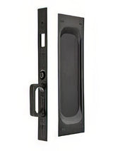 Emtek 2105US10B138 Brass Modern, Classic Brass, Designer Brass, Lost Wax / Tuscany Bronze, Sandcast Bronze pocket door lock, 