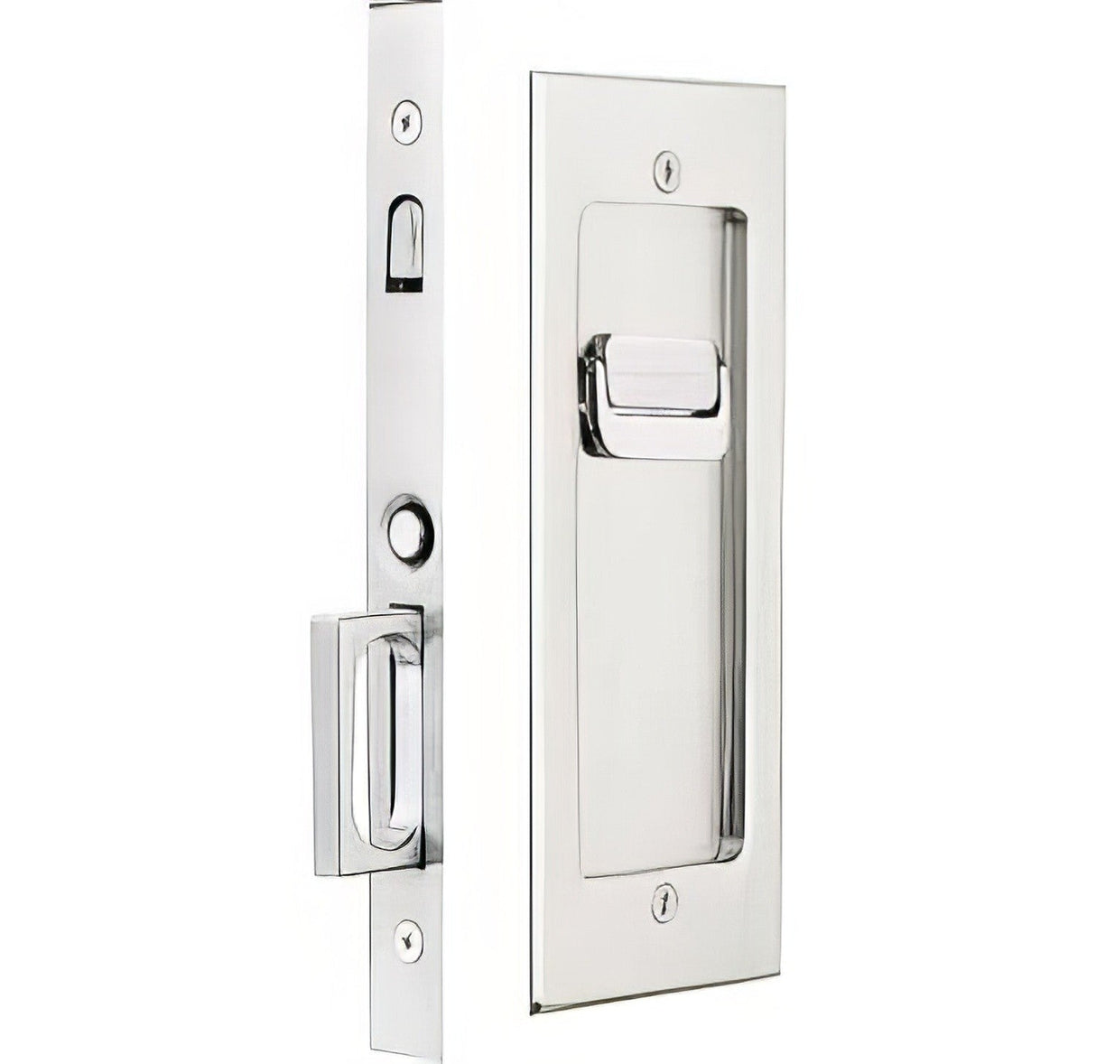 Emtek 2115US15138 satin nickel privacy pocket door lock