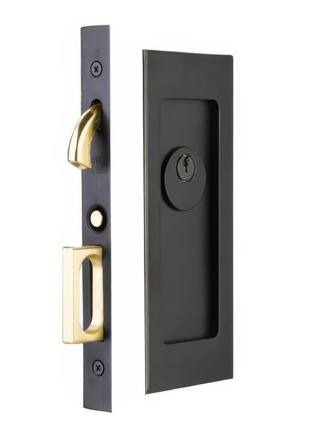 Emtek 2115US19134 flat black privacy