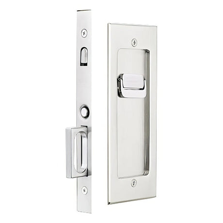 Emtek 2115US26138 polished chrome privacy pocket door lock