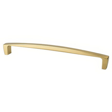 Berenson 2133-1MDB-P modern brushed gold cabinet pull / appliance pull