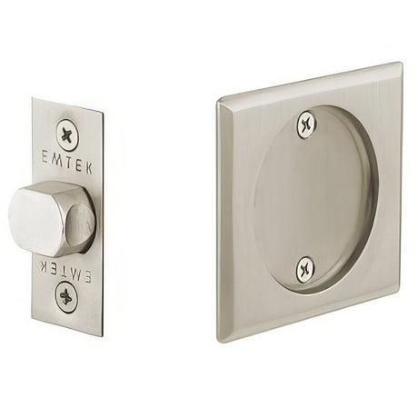 Emtek 2134US15 satin nickel passage pocket door lock