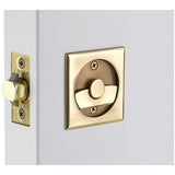 Emtek 2135US7 french antique brass privacy pocket door lock