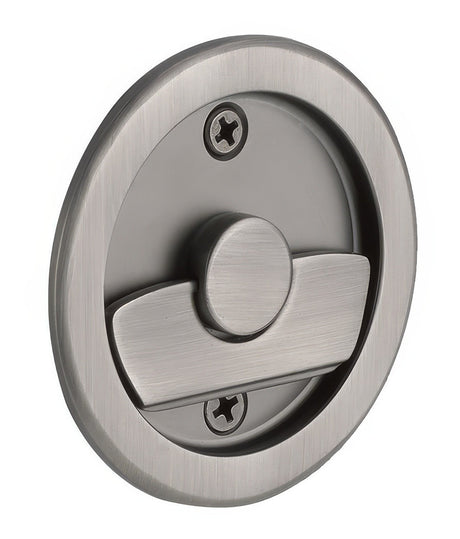 Emtek 2145US15A pewter privacy pocket door lock