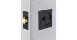 Emtek 2145US19 flat black privacy pocket door lock