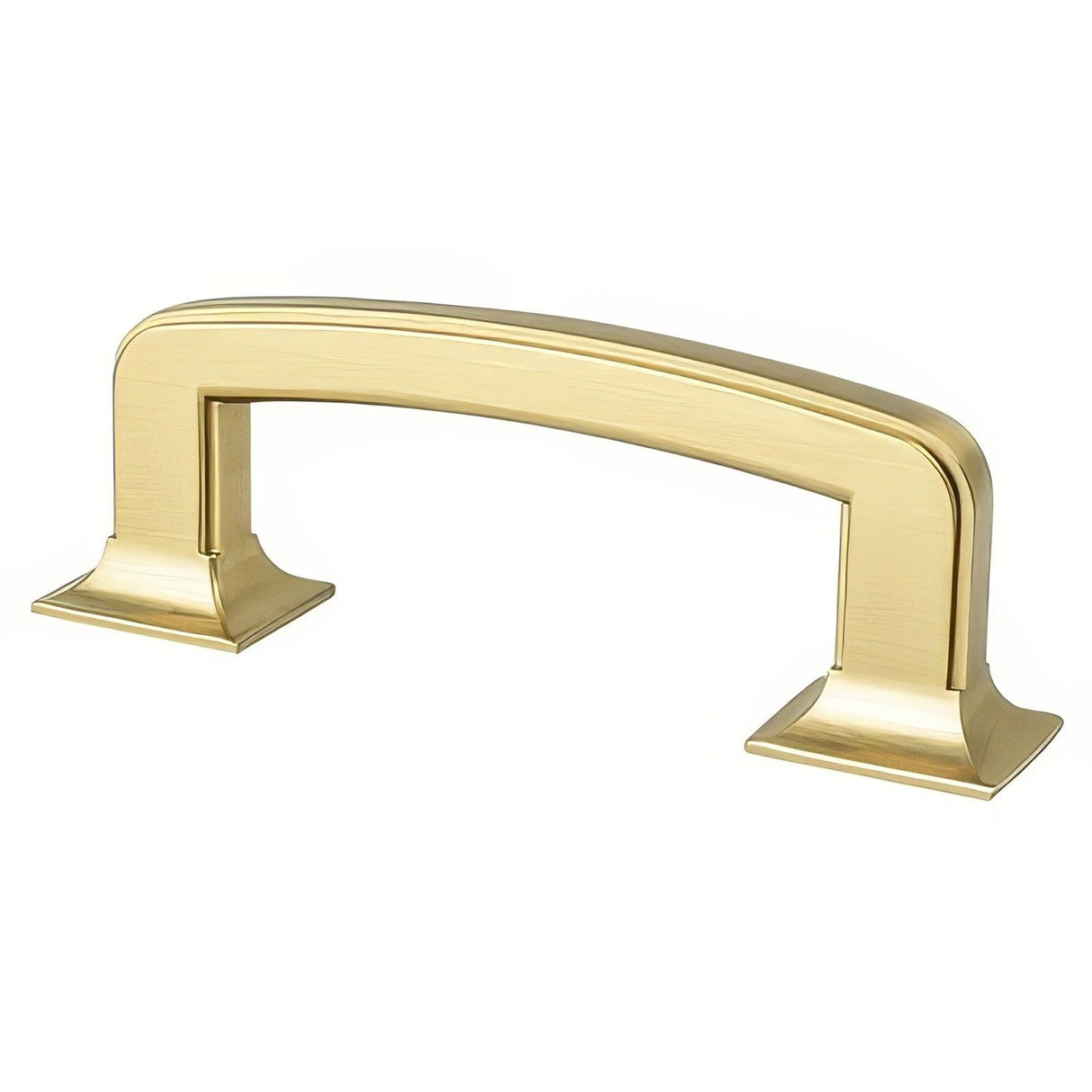 Berenson 2151-1MDB-P modern brushed gold cabinet handle pull