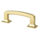 Berenson 2151-1MDB-P modern brushed gold cabinet handle pull