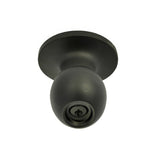 Better Home Products 21544BLK matte black keyed entry door knob