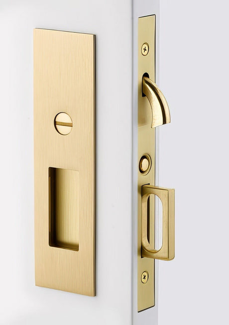 Emtek 2154US19138 flat black passage pocket door lock