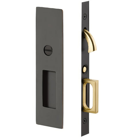 Emtek 2155US10B138 oil rubbed bronze passage pocket door lock