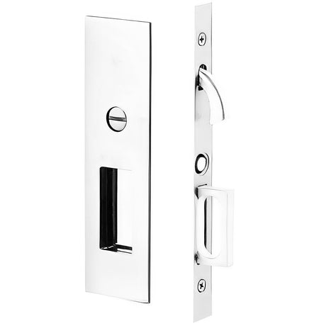 Emtek 2155US14138 polished nickel lifetime passage pocket door lock