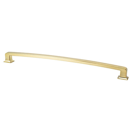 Berenson 2157-1MDB-P modern brushed gold cabinet pull / appliance pull