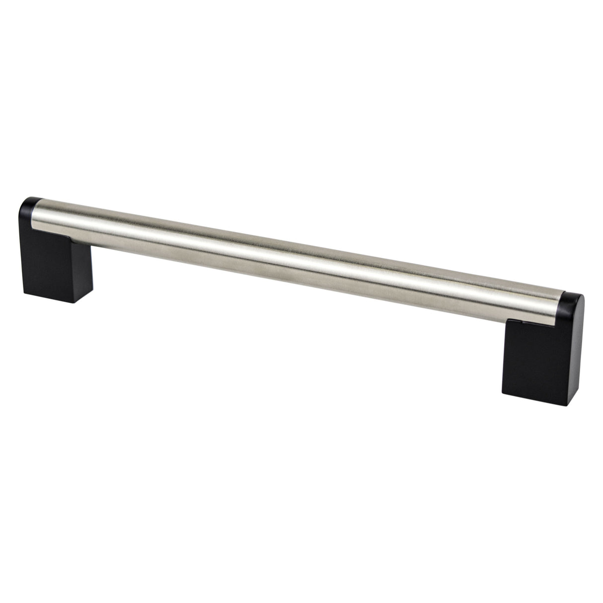 Berenson Studio Remix 192mm Center to Center Cabinet Pull in Brushed Nickel and Matte Black