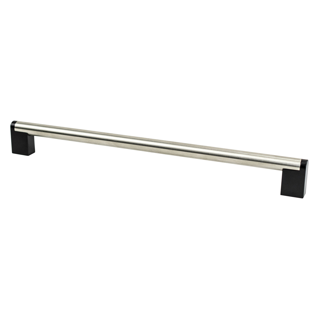 Berenson Studio Remix 12" Center to Center Appliance Pull in Brushed Nickel and Matte Black