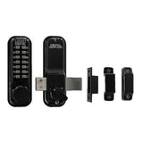 Lockey 2200JBMG jet black mechanical pushbutton locksets