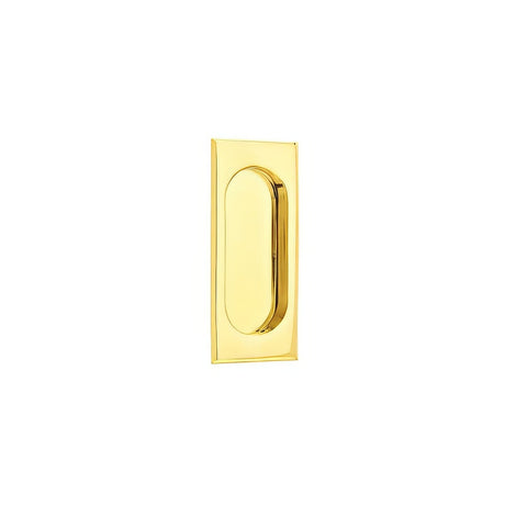 Emtek 2201US3NL unlacquered brass sliding door pull