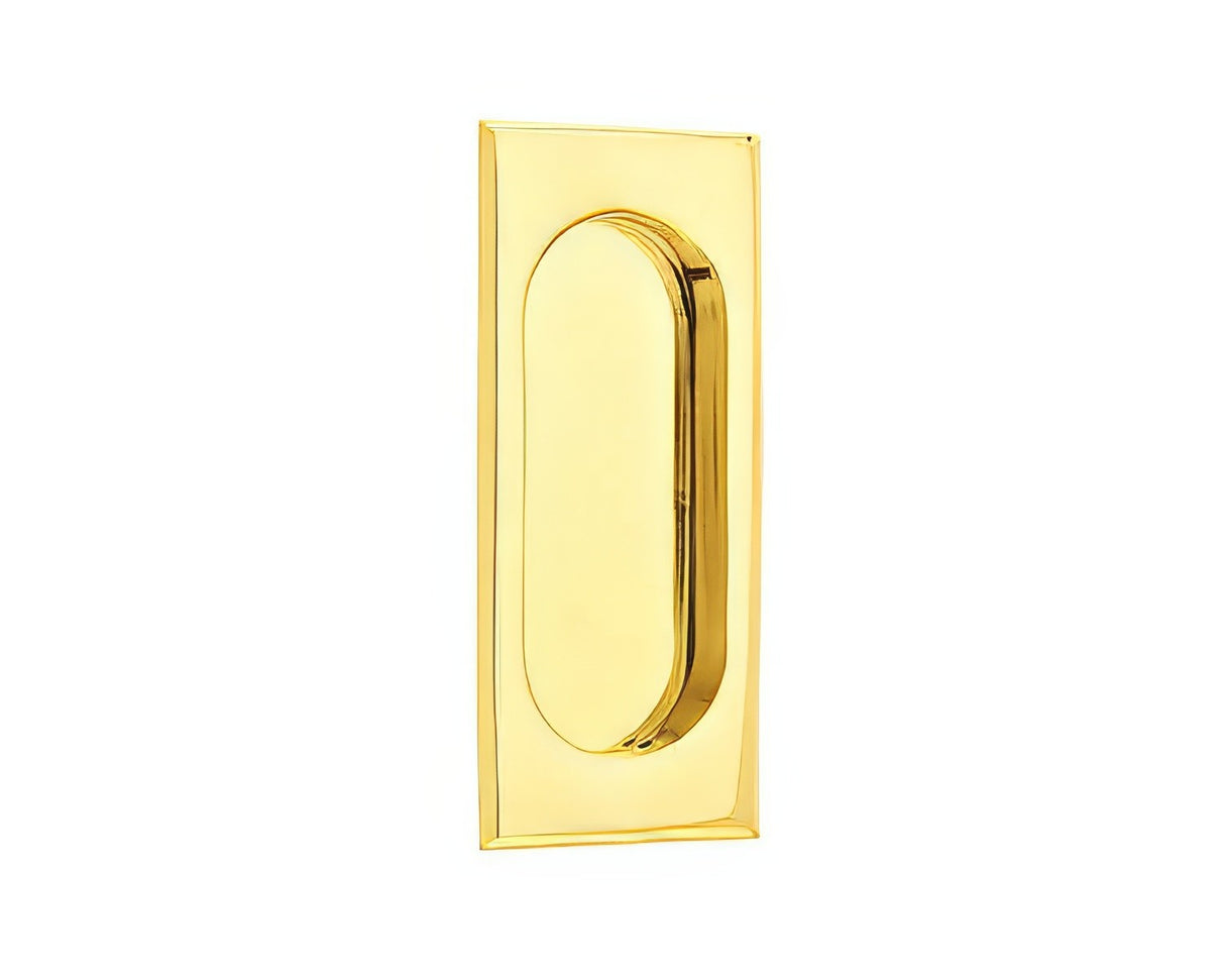 Emtek 2201US4 satin brass sliding door pull