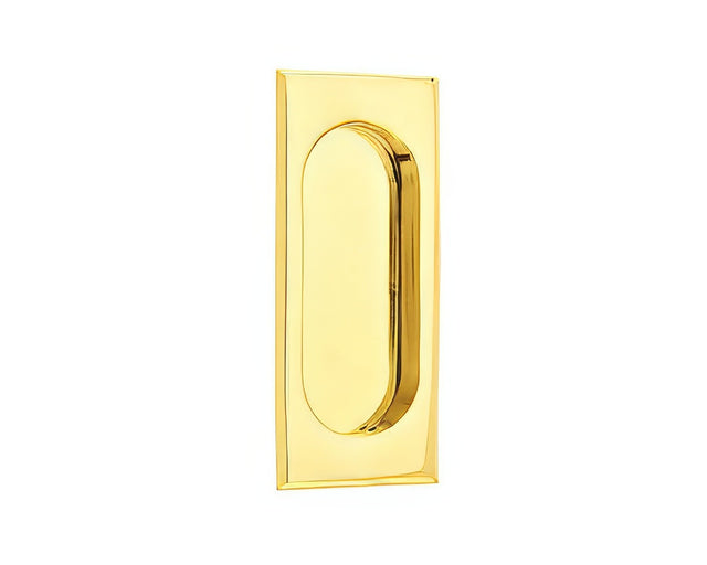 Emtek 2201US4 satin brass sliding door pull