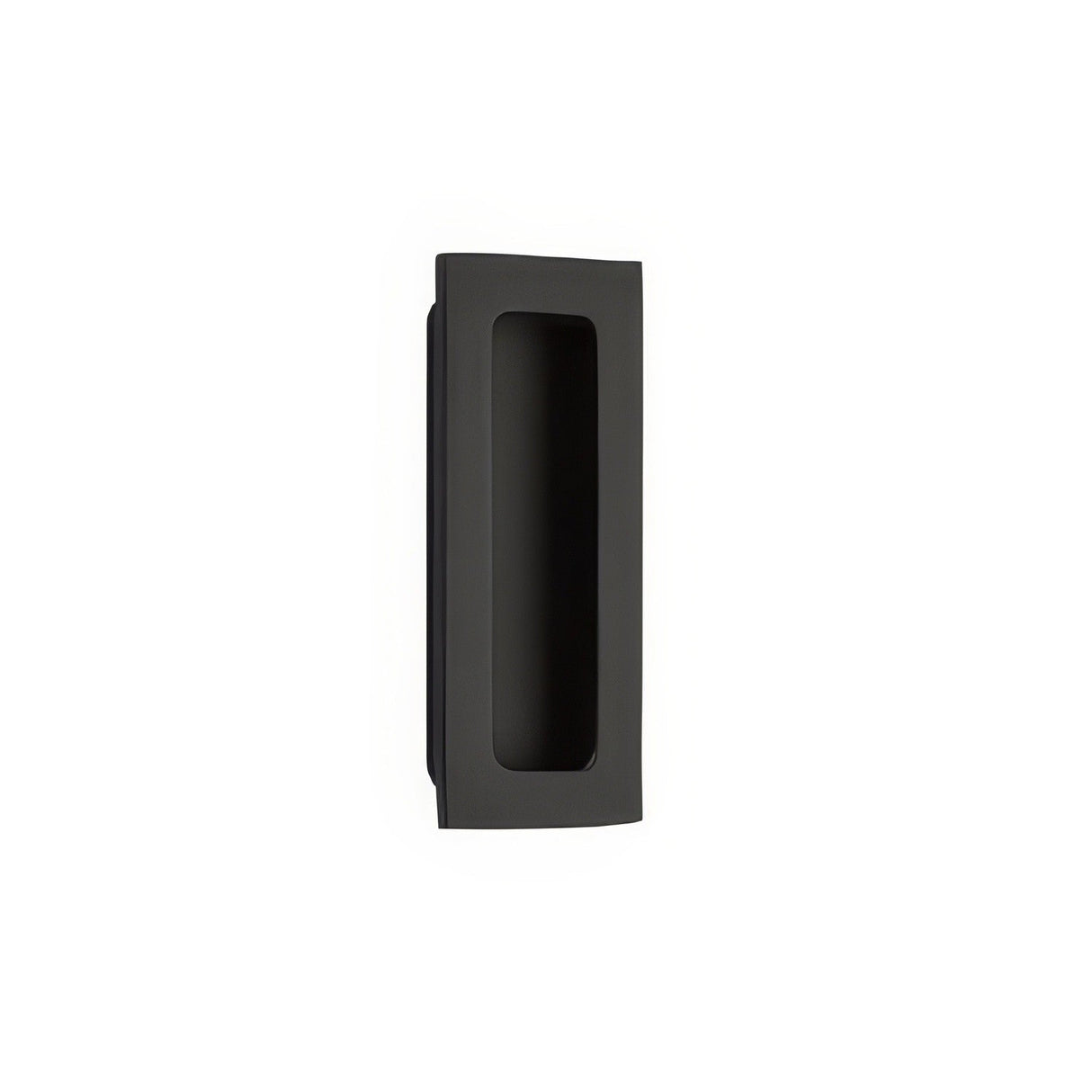 Emtek 220304US19 flat black flush pull