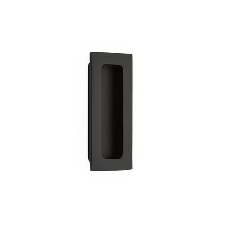 Emtek 220304US19 flat black flush pull
