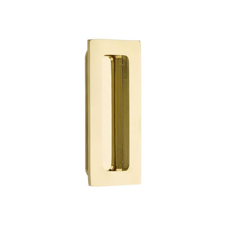Emtek 220304US3 lifetime polished brass flush pull