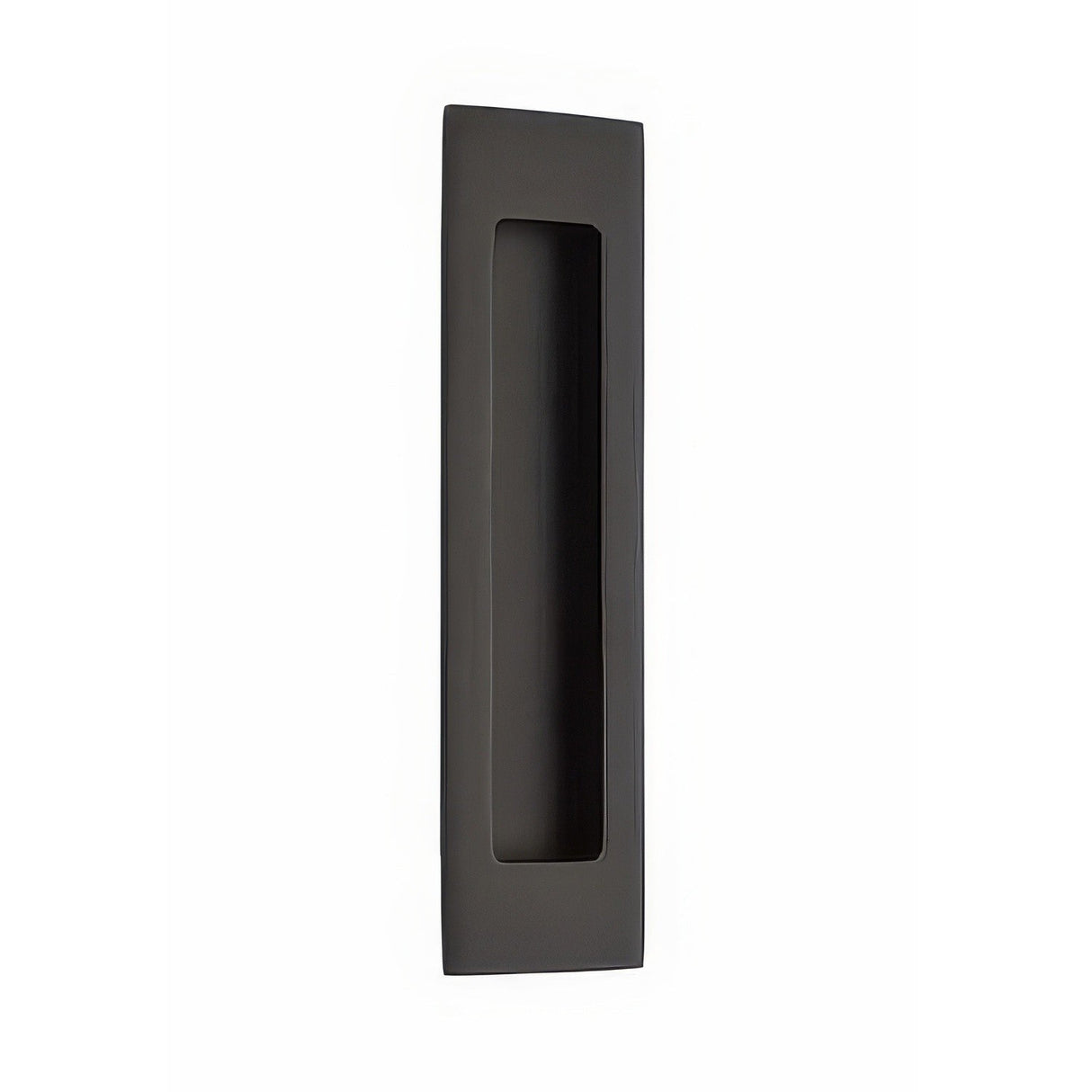 Emtek 220307US19 flat black flush pull