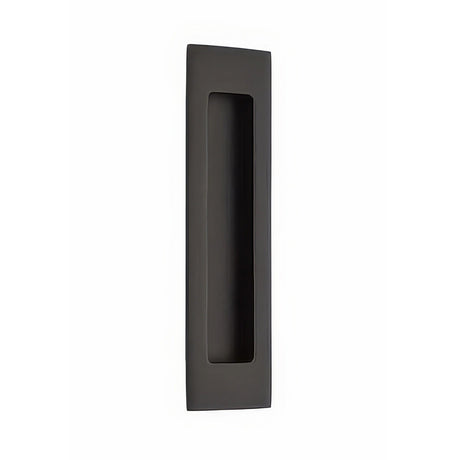 Emtek 220307US19 flat black flush pull