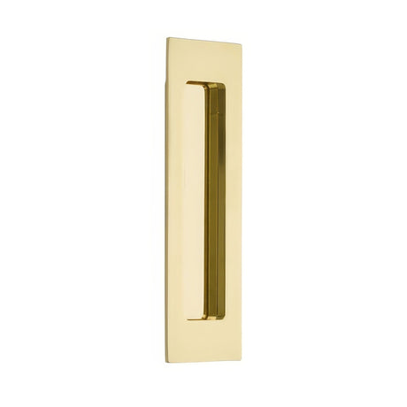 Emtek 220307US3 lifetime polished brass flush pull