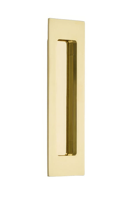 Emtek 220307US3NL unlacquered brass flush pull