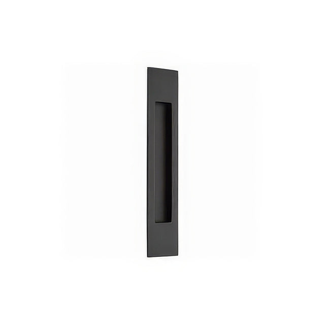 Emtek 220310US19 flat black flush pull