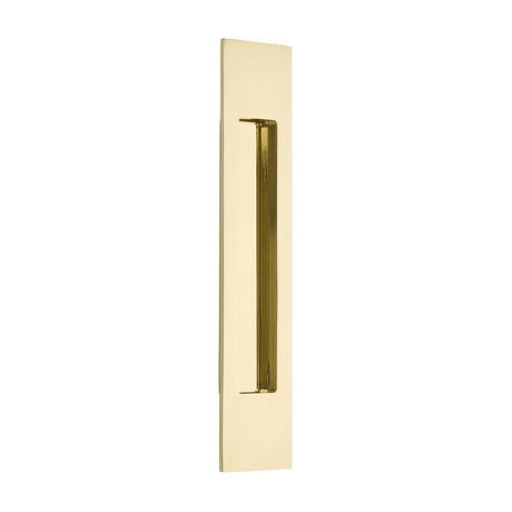 Emtek 220310US3 lifetime polished brass flush pull
