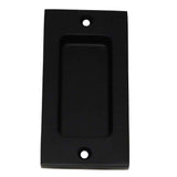 Emtek Modern Rectangular 2" x 4" Flush Pull in Flat Black Bronze