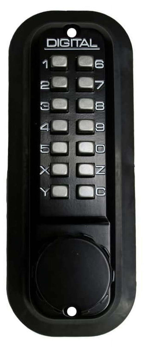 Lockey 2210JBMGDC jet black mechanical pushbutton locksets