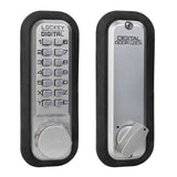 Lockey 2210SN satin nickel mechanical pushbutton locksets