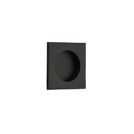 Emtek 2213US19 flat black flush pull