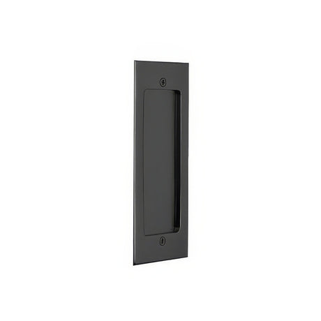 Emtek 2215US19 flat black flush pull