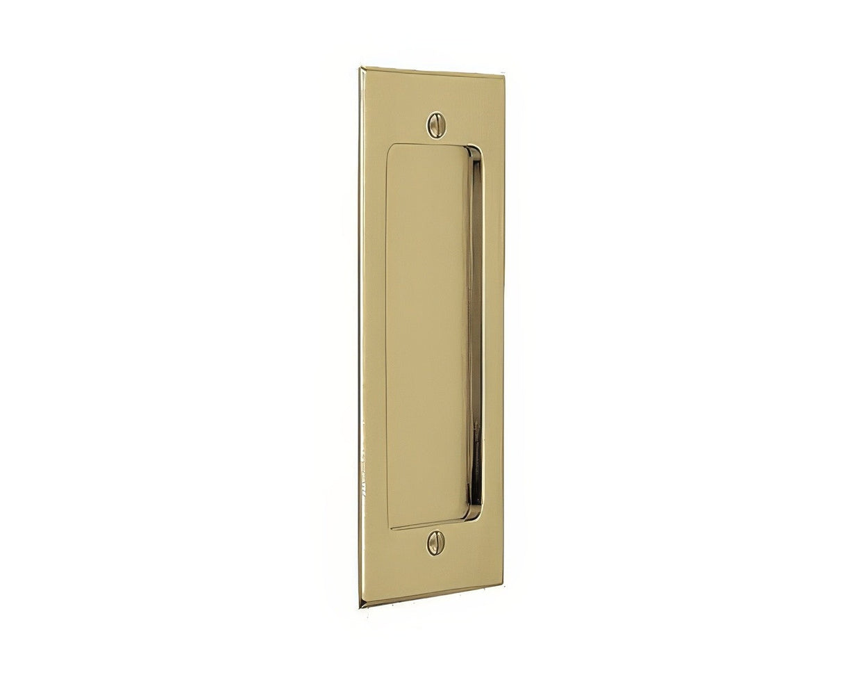 Emtek 2215US4 satin brass flush pull