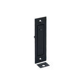Emtek 1-1/4" x 4-5/8" Modern Rectangular Jamb Bolt in Flat Black