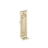 Emtek 1-1/4" x 4-5/8" Modern Rectangular Jamb Bolt in Polished Brass Lifetime