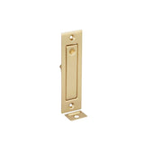Emtek 1-1/4" x 4-5/8" Modern Rectangular Jamb Bolt in Satin Brass