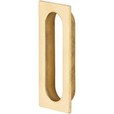 Ives 222B3 polished brass flush pull