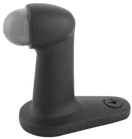 Emtek 2253US19 flat black floor mounted door stop